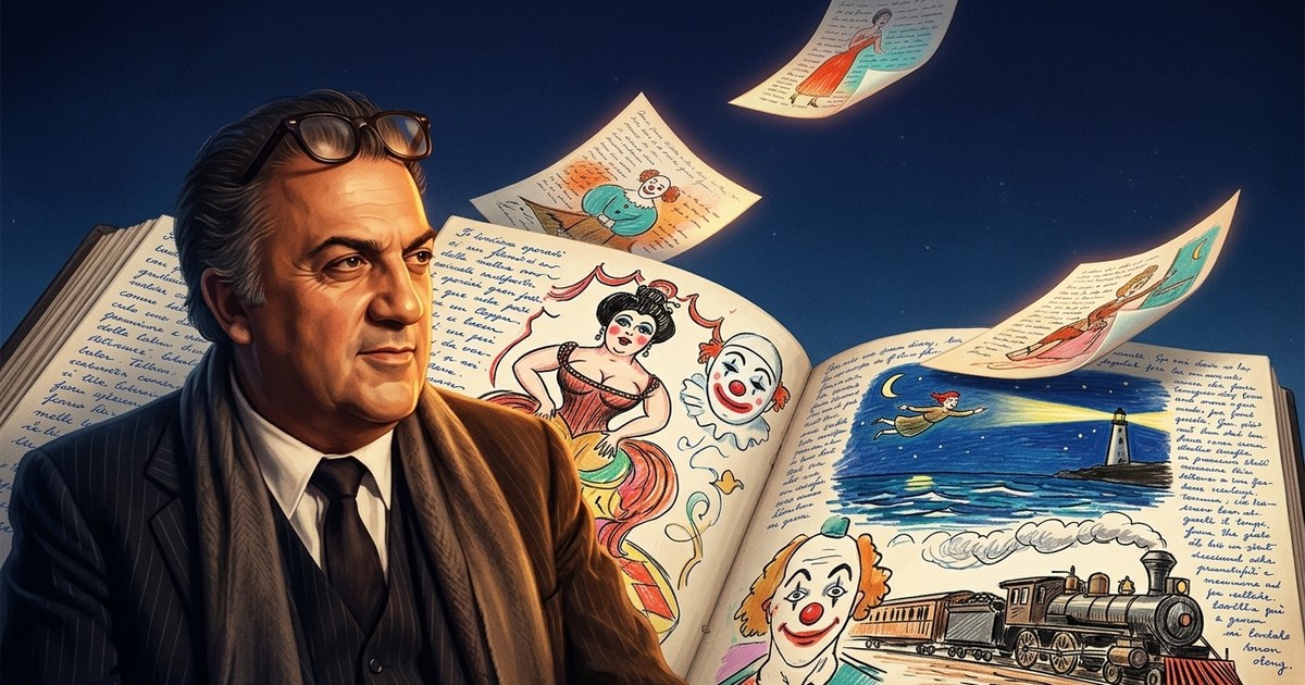 «Книга снов» Федерико Феллини: он рисовал свои сны тридцать лет — и однажды бросил на четыре года